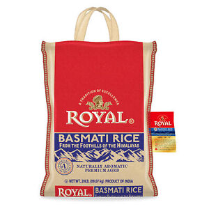 Shipped From USA, Pure White Basmati Rice - 20 Pound Bag | Extra-Long Grain
