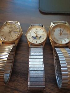 VINTAGE LOT OF 3 MENS WATCHES