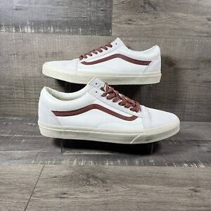 Vans Men's Old Skool Vintage Pop Marshmallow Brown Striped Shoes Size 13