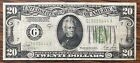 1928 B Twenty Dollar Bill $20 Federal Reserve Note “REDEEMABLE IN GOLD” #75770