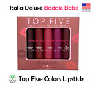 Italia TOP FIVE Mousse Matte Lipstick Set - Baddie Babe, Vegan Lipsticks!