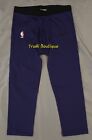 Nike Pro NBA Team Issued 3/4 Compression Tights Purple LARGE