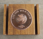 Vintage 1960s United Airlines 100,000 Mile Club Medallion Paperweight