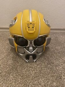 Used Transformers Bumblebee Showcase Helmet BluetoothWorks 2017 Yellow