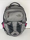 The North Face Women’s Recon Backpack Hiking Camping Asphalt Gray / Pink - READ