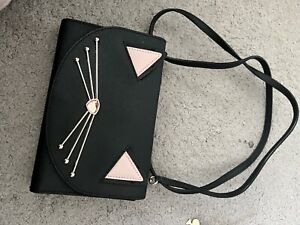 kate spade black cat purse handbag