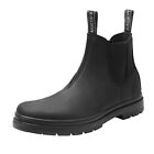 Men's Slip on Chelsea Boots Leather Lightweight Motorcycle Combat Work Shoes