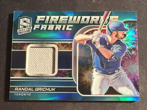 Randal Grichuk 2021 Panini Spectra Fireworks Fabric Relic Card 02/50 #FF-RG