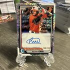 New Listing2024 Bowman Chrome Rolphy Cruz Speckle Refractor Auto #d /299 Baltimore Orioles