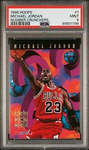 New Listing1995 Hoops Number Crunchers #1 Michael Jordan PSA 9 Pop 239 (55 Higher) Bulls