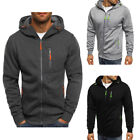 Men's Hoodie Fleece Lined Loose Fit Heavyweight Full-Zip Sweatshirt Jacket Warm