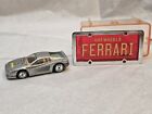 Vintage Hot Wheels Park ‘N Plates Silver Ferrari Testarossa w/Red License Plate