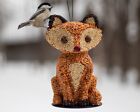 Bird Buddy Fox Handmade Hanging Wild Bird Seed Feeder (Ultimate Bird Lover Gift)