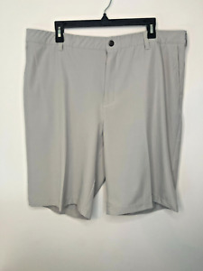 Adidas Men's Golf Shorts Size 40 Moisture-Wicking Fabric Light Gray