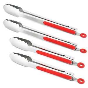 304 Stainless Steel Kitchen Cooking Tongs 9