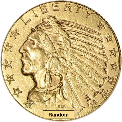 US Gold $5 Indian Head Half Eagle - Jewelry Grade - Random Date