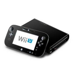 Skin for Wii U Console + Controller - Solid Black - Decal Sticker