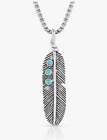 Montana Silversmiths Prairie Hawk Feather Necklace