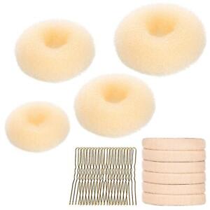 Hair Bun Maker Set, Donut Bun Maker 4 Pieces (1 Large, 2 Medium and 1 Small),...