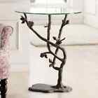 Bird And Pinecone Branch Accent End Table Rustic Cabin Lodge ~ SPI Home 33491