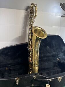 conn 12 M baritone saxophone Rare good playing condition with case no mouthpiece