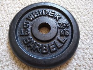 WEIDER 5 lb Barbell Weight Plate Standard 1