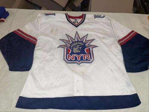 New ListingAuthentic Lady Liberty Starter New York Rangers Hockey Jersey Man 54 Please Read