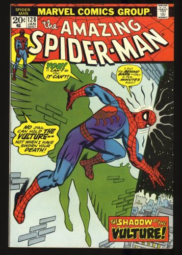 Amazing Spider-Man #128 VF- 7.5 The Shadow Of The Vulture! Marvel 1974