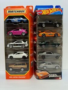 Matchbox Japan Cruisers 5 Pack 2024 And Hot Wheels Fast And Furious 5 Pack
