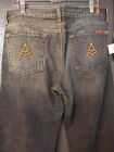 7 For All Mankind Jeans Mens 36x32 Blue A Pocket Straight Denim (New)