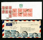 Bangladesh Stamps Lot of 2 Covers Over 20 Affixed Stamps Total