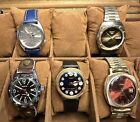 Vintage Mechanical Watch Lot - 2 Automatic & 3 Manual Watches- Parts Or Repair
