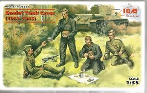 ICM WWII Soviet Tank Crew at Rest (1943-45), Figures in 1/35  351  ST