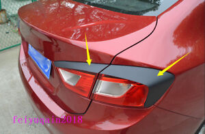 For Chevrolet Cruze 2016-2019 Vinyl Carbon Fiber Sticker Rear Tail Light Eyebrow (For: 2018 Cruze)