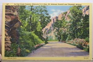 Arizona AZ Prescott Flagstaff Oak Creek Canyon Postcard Old Vintage Card View PC