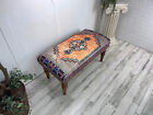 Ottoman Bench, Piano Bench, Entry Bench, Orange Bench, Upholstered Bench,