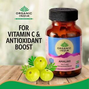 AMLA Amalaki Organic India OFFICIAL USA 5 BOX 300 Capsules Rejuvenate Strength