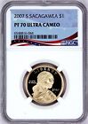 2007 S, $1 Sacagawea, Graded PF 70 Ultra Cameo by NGC  * Patriotic Label