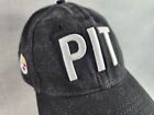 Pittsburgh Steelers Hat Cap Adult Black Adjustable Strap Back New Era 9FIFTY