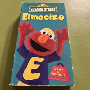 Sesame Street: Elmocize (VHS, 1996). W/Coloring Book. Some Pages Colored For You