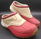 LL Bean Muck Duck Slip On Red/Tan Clogs Shoes Size 10M Womens Waterproof 05455
