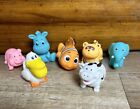 Lot Of 7 Bath Tub Toys Squishy Soft Animals And Fish Water Table