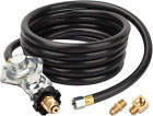 12Ft Propane Hose with Two Stage Regulator Compatible with Mr Heater