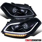 Fit 2010-2011 Kia Soul Black Smoke Projector Headlights LED Bar Left+Right 10-11 (For: 2010 Kia Soul)