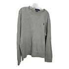 Polo Ralph X-Lauren Sweater Adult Gray Estate Rib Cotton Long Sleeve Mens