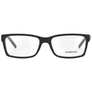 Burberry BE2108-3001 Rectangular Men's Acetate Eyeglasses - Black
