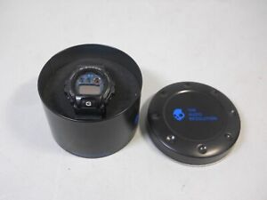 Casio G Shock Skullcandy  Black Blue  DW6900 SGBUDZ-041 in Tin Can Needs Battery