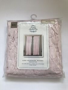Simply Shabby Chic Single Curtain Panel Pin tuck Airy Lightweight Soft Pink NEW
