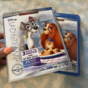 Lady and the Tramp Blu-ray + DVD.  Signature Collection ••NEW•• W~ SLIP Disney