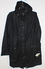 Levi's Women's Lightweight Rubberized Pu Fishtail Rain Jacket, Large, Black